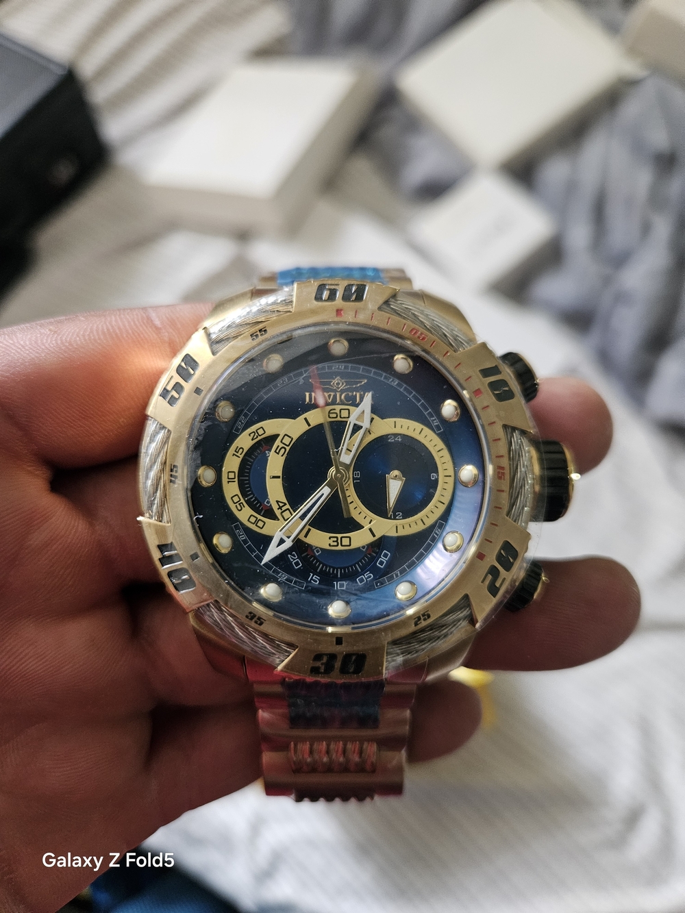 Invicta Speedway Gold 50mm Watch Model#25483